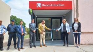 Se inauguró el cajero en Pueblo Brugo