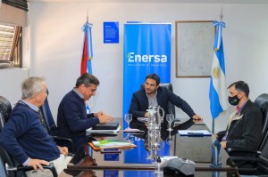 Palacios se reunió con el titular de Enersa