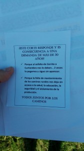 "La idea es visibilizar el reclamo", dijo García