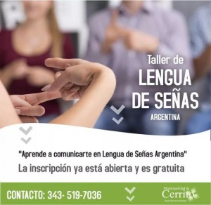 Taller de Lenguaje de Señas