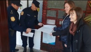 Descubrieron una placa en Comisaría Cerrito