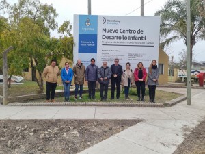 Recorrieron la obra del Jardín Maternal de Hasenkamp