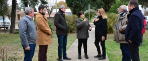 La ministra Romero en Aldea Santa María.