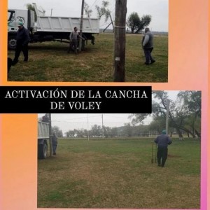 Cancha de Voleyu en Curtiembre