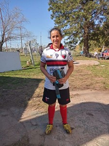 Acosta, en la historia del fútbol femenino para Unión  Agrarios