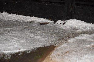 Granizó en Viale