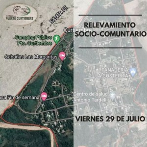 Relevamiento social en Puerto Curtiembre