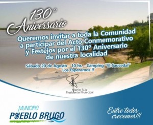 Festejos por los 130 años de Brugo