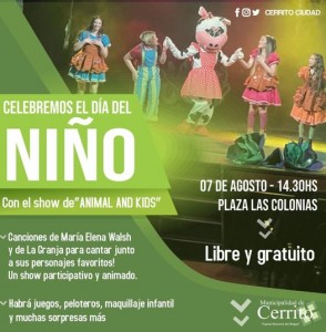 Festejos por el día del Niño en Cerrito