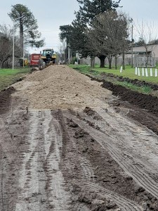 Mejoras urbanas en calles del pueblo