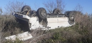 Vuelco fatal en Ruta 32