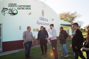 Funcionarios provinciales llegaron a Puerto Curtiembre