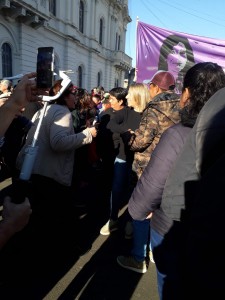 El saludo a la Vicegobernadora