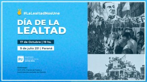 Acto por el día de la Lealtad en Paraná