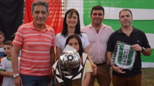 La viceintendente acompanó a la dirigencia deportiva