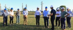 Funcionarios nacionales recorrieron obras eléctricas