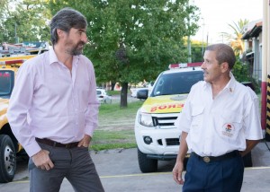 Giano junto a los Bomberos de Concordia