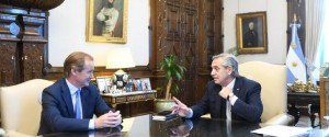 Bordet se reunió con el presidente Alberto Fernández.