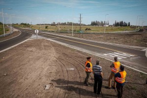 Autoridades de Vialidad provincial constataron el avance de los trabajos.