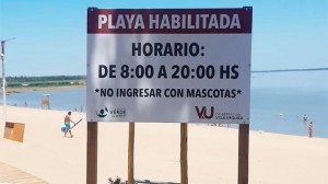 Se habilitó nuevamente la playa.