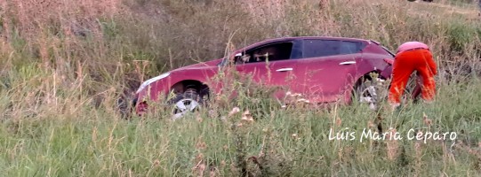 Accidente vial en cercanías de Cerrito