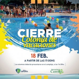 Cierre de la Colonia de Vacaciones en Cerrito