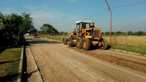 Obras viales en Sauce de Luna