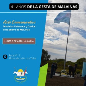 Acto por la gesta de Malvinas