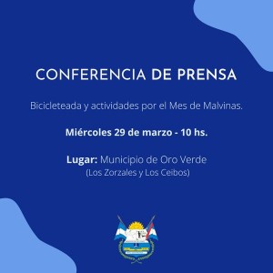 Conferencia para anunciar actividades