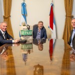 frigerio y el intendente de Valle Maria uno